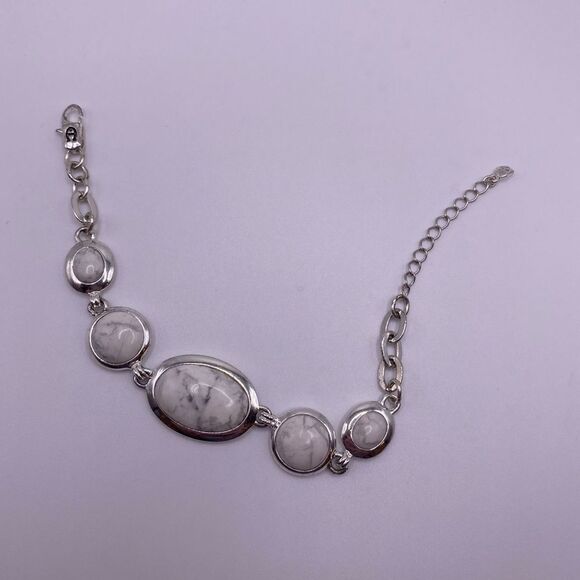 Etienne Aignier Silver Marble Bracelet - Picture 8 of 8